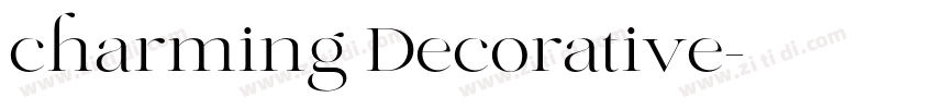 charming Decorative字体转换 charming Decorative字体转换